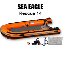 Sea Eagle Rescue14 14ft Orange Sport Runabout Inflatable Boat Review Features