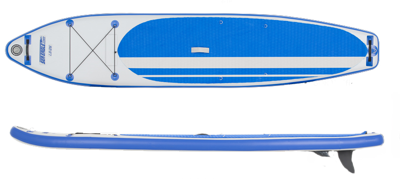 Sea Eagle LongBoard LB126  Inflatable SUP Paddle Board Deluxe Bundle