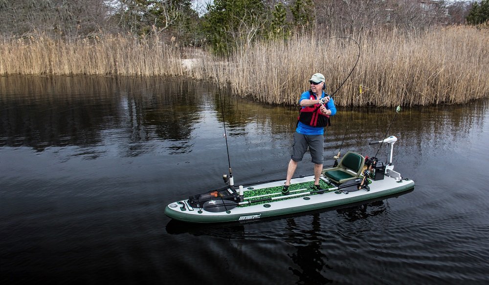 Top Fishing Paddle Board - Sea Eagle Fishing FS126 SUP Deluxe Package