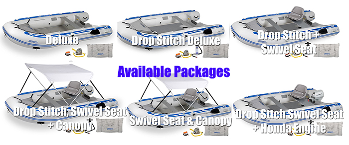 Sea Eagle 126sr Inflatable Boat Packages options