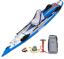 Sea Eagle NN126 12ft 6in NeedleNose Inflatable SUP Paddle Board Deluxe Package Features