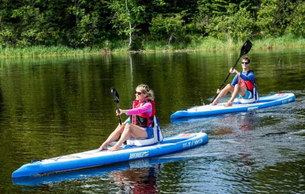 Sea Eagle NeedleNose 12'6" NN126 iSUP Paddle Board-Deluxe Package with Seat and Paddles