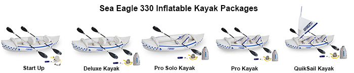 Sea Eagle SE330 11ft 2in 2Person Inflatable Kayak Package & Bundles
