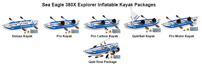 Best Rated Inflatable Kayak - Sea Eagle 380x 12'6 Explorer Inflatable Kayak Packages