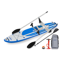 Sea Eagle LongBoard LB126 Inflatable Stand Up Paddle Board QuikRow Rowing Package Features