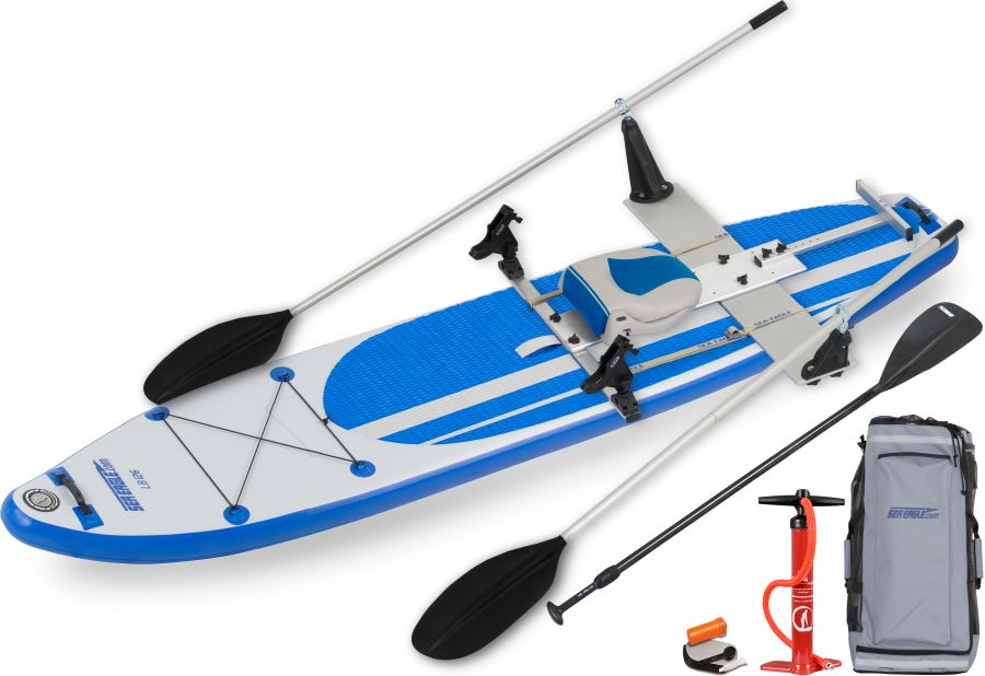 Reason to Buy the Sea Eagle LongBoard 126  SUP Paddle  Board -  QuikRow Package