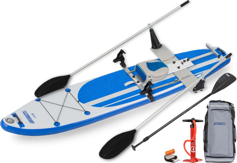 Find Cheapest Price Online Sea Eagle LomgBoard 126 LB126 iSUP Paddle Board Quikrow Rowing Package