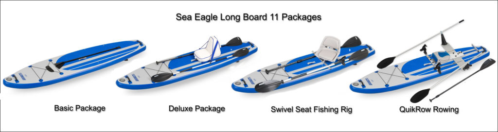 Sea Eagle LB11 Longboard 11ft Inflatable Stand Up Paddle Board Packages Bundles
