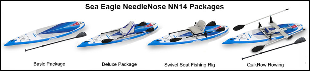 Sea Eagle NeedleNose NN14 Inflatable Stand Up Paddle Board Packages Bundles