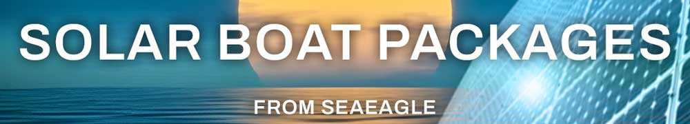 Sea Eagle Solar Panels for Electric Outboard Motors on Inflatable Boats